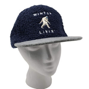 TARGET Winter Livin' Abominable Snowman Plush Fleece Adjustable Baseball‎ Cap